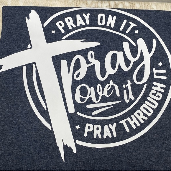 Elle Pray On It, Over It, Through It Short Sleeve Tee - Picture 8 of 9